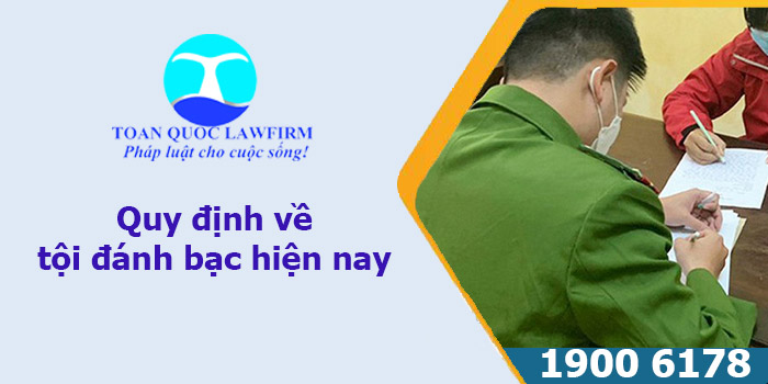 Quy định về tội đánh bạc hiện nay