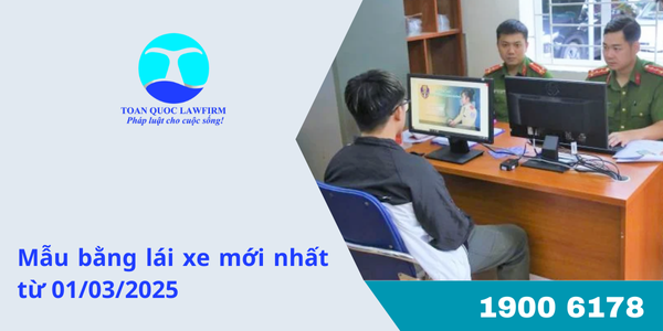 Mẫu bằng lái xe mới nhất từ 01/03/2025