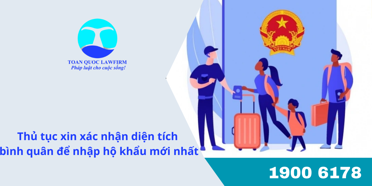 Thủ tục xin xác nhận diện tích bình quân để nhập hộ khẩu mới nhất