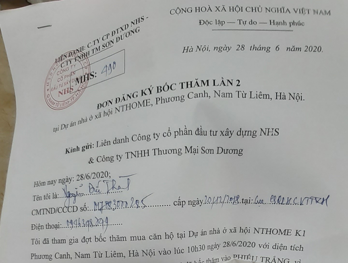 hồ sơ mua nhà ở xã hội